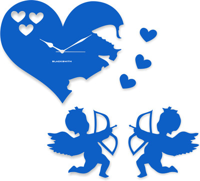 44% OFF on Blacksmith Cupid Blue Analog Wall Clock Light Blue