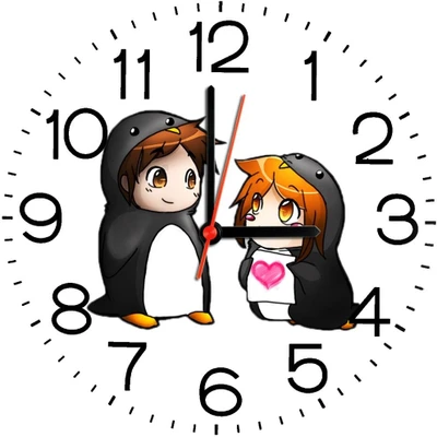 23% OFF on Ellicon B302 Penguin Love Cartoon Analog Wall Clock Multicolor 23% OFF on Ellicon B302 Penguin Love Cartoon Analog Wall Clock Multicolor