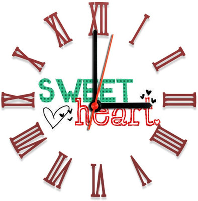 28% OFF on Ellicon 135 Sweet Heart Analog Wall Clock White