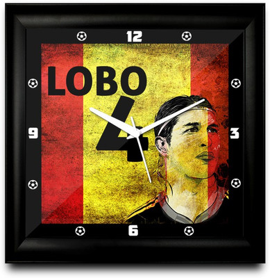 73% OFF on ShopMantra Sergio Ramos Spain Football Square Analog Wall Clock Black