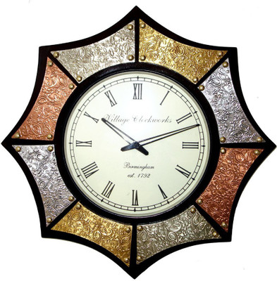 55% OFF on Purpledip Antique Analog Wall Clock Brown 55% OFF on Purpledip Antique Analog Wall Clock Brown