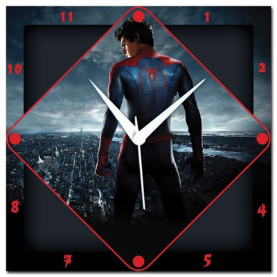 72% OFF on Amore The Amazing Spiderman 107637 Analog Wall Clock Multicolor