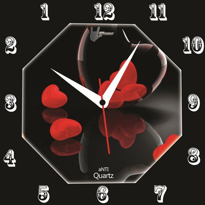 55% OFF on Lycans aNTI 0076 Analog Wall Clock Black