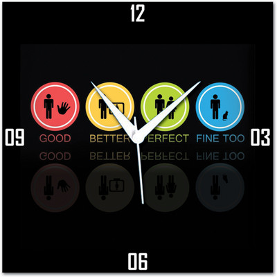 72% OFF on Amore Good Better Perfect Analog Wall Clock Multicolor