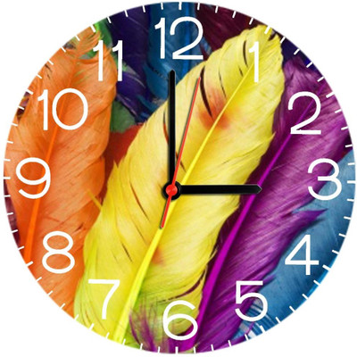 23% OFF on Ellicon B303 Colorful Feather Analog Wall Clock Multicolor 23% OFF on Ellicon B303 Colorful Feather Analog Wall Clock Multicolor