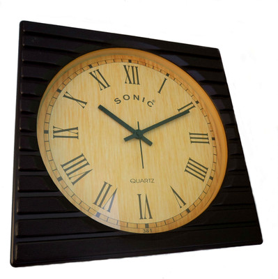 55% OFF on Sonic Rich Look Square Stylish Brown Analog Wall Clock Cream 55% OFF on Sonic Rich Look Square Stylish Brown Analog Wall Clock Cream
