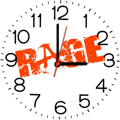 23% OFF on Ellicon B148 Rage Game Design Analog Wall Clock White