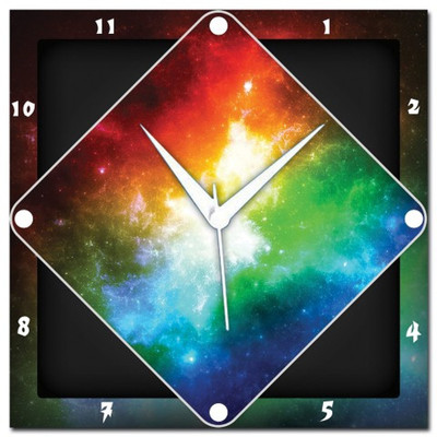 72% OFF on Amore Abstract Space Analog Wall Clock Multicolor 72% OFF on Amore Abstract Space Analog Wall Clock Multicolor