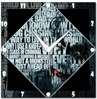 70% OFF on WebPlaza Joker Typography Analog Wall Clock Multicolor