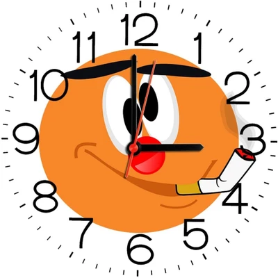 23% OFF on Ellicon B106 Funny Smiley Face Analog Wall Clock White