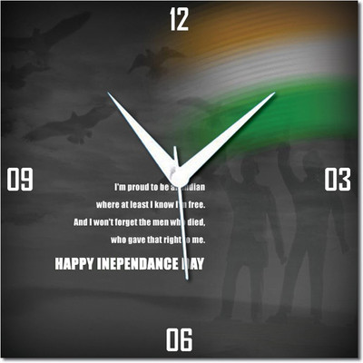 70% OFF on WebPlaza Happy Independence Day Analog Wall Clock Multicolor