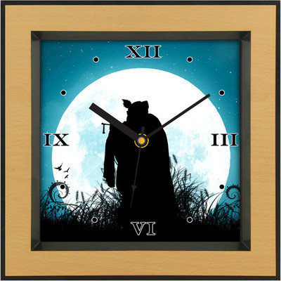 31% OFF on Shopping Monster Lord Krishna Religious Analog Wall Clock Brown