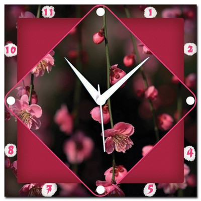 72% OFF on Amore Cherry Blossom 107624 Analog Wall Clock Multicolor