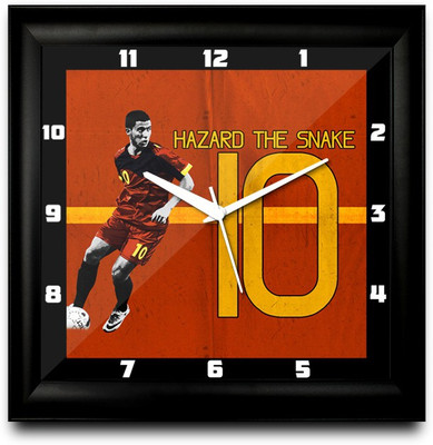 73% OFF on ShopMantra Eden Belgium Football Square Analog Wall Clock Black