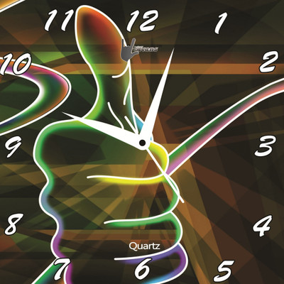 61% OFF on Lycans Thums Up Analog Wall Clock Multicolor