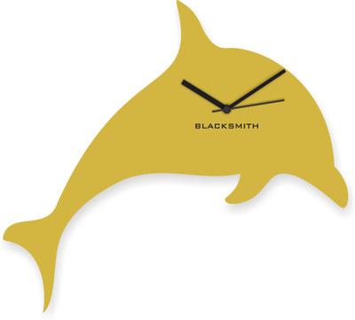 30% OFF on Blacksmith Golden Dolphin Analog Wall Clock Golden