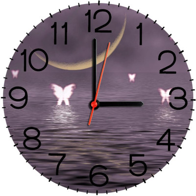 23% OFF on Ellicon B278 Fairies And Moon Analog Wall Clock White 23% OFF on Ellicon B278 Fairies And Moon Analog Wall Clock White