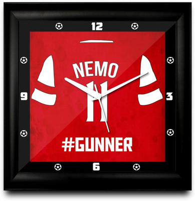 50% OFF on ShopMantra Mesut Ozil Nemo Footballer Square Analog Wall Clock Black