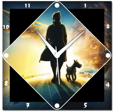 70% OFF on WebPlaza Tintin Analog Wall Clock Multicolor