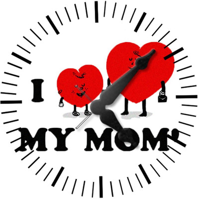 28% OFF on Ellicon 32 I Love You Mom Analog Wall Clock White 28% OFF on Ellicon 32 I Love You Mom Analog Wall Clock White