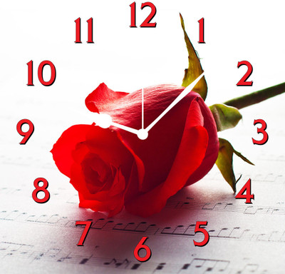 50% OFF on FurnishFantasy Red Rose Analog Wall Clock Multicolor 50% OFF on FurnishFantasy Red Rose Analog Wall Clock Multicolor