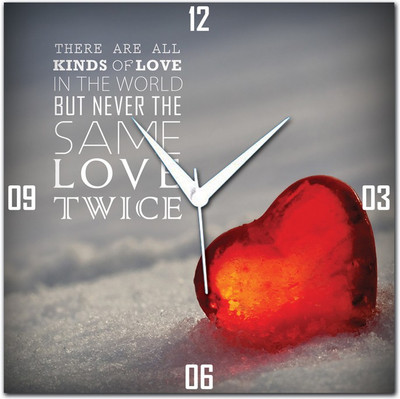 70% OFF on WebPlaza Same Love Twice Analog Wall Clock Multicolor