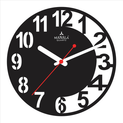 9% OFF on Manala Times Acrylic Fancy Analog Wall Clock Black 9% OFF on Manala Times Acrylic Fancy Analog Wall Clock Black