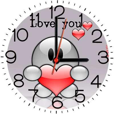 28% OFF on Ellicon 233 I Love You Analog Wall Clock White 28% OFF on Ellicon 233 I Love You Analog Wall Clock White