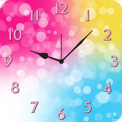 50% OFF on FurnishFantasy Colorful Analog Wall Clock Multicolor 50% OFF on FurnishFantasy Colorful Analog Wall Clock Multicolor
