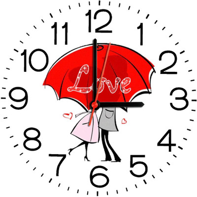 23% OFF on Ellicon B322 Love Couple Analog Wall Clock Multicolor 23% OFF on Ellicon B322 Love Couple Analog Wall Clock Multicolor