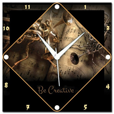 83% OFF on Amore Be Creative Analog Wall Clock Brown 83% OFF on Amore Be Creative Analog Wall Clock Brown