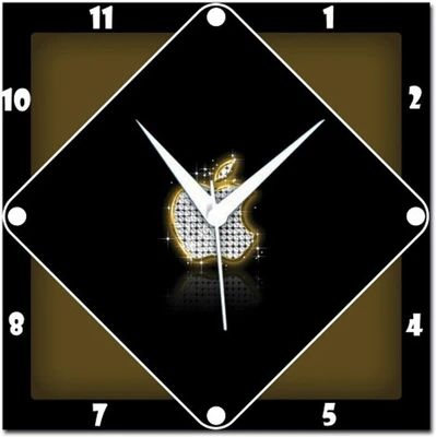 72% OFF on Amore Bling Apple Analog Wall Clock Black
