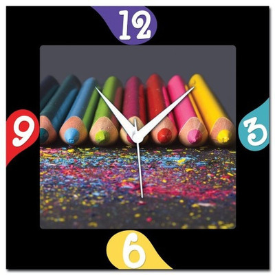 70% OFF on WebPlaza Color Pencils Analog Wall Clock Multicolor