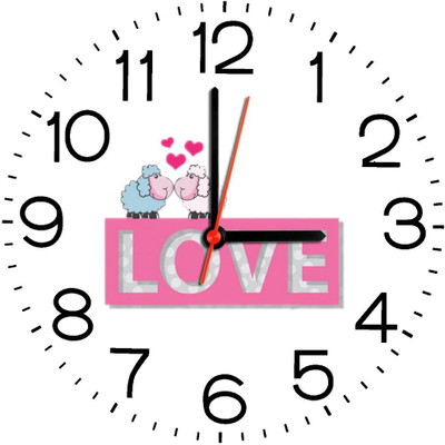 23% OFF on Ellicon B226 Cartoon Sheep Kissing Analog Wall Clock White 23% OFF on Ellicon B226 Cartoon Sheep Kissing Analog Wall Clock White