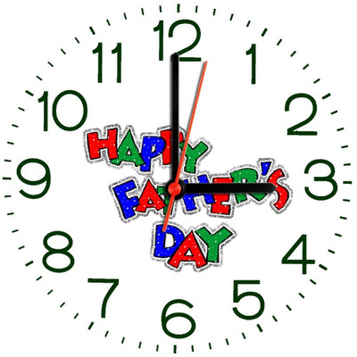 28% OFF on Ellicon 277 Happy Father'S Day Analog Wall Clock White