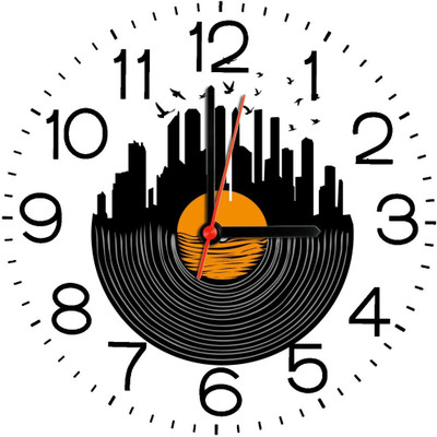 23% OFF on Ellicon B249 Sun Design Analog Wall Clock White