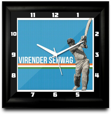 73% OFF on ShopMantra Virender Sehwag The Blue Square Analog Wall Clock Black 73% OFF on ShopMantra Virender Sehwag The Blue Square Analog Wall Clock Black