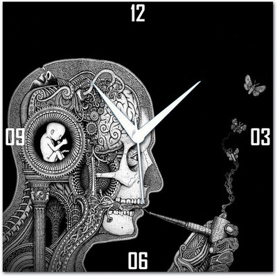 70% OFF on WebPlaza Soen Cognitive Analog Wall Clock Multicolor