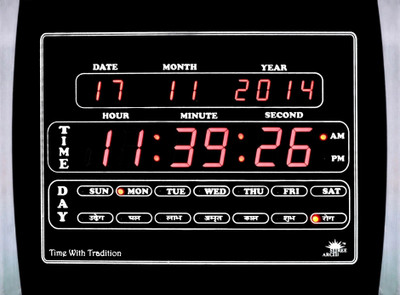 46% OFF on Shree Archi Choghadiya Digital Wall Clock Black 46% OFF on Shree Archi Choghadiya Digital Wall Clock Black