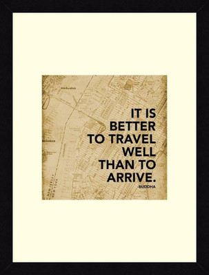 25% OFF on ART4U Travel Well Map - Framed Print 20 inch x 26 inch 26 inch X inch 20, Multicolor