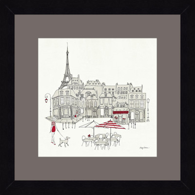 19% OFF on ART4U World Cafe II - Paris Red - Framed Print 16 inch x 16 inch 16 inch X inch 16, Multicolor