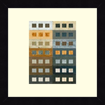 18% OFF on ART4U Urban Grid I - Framed Print 16 inch x 16 inch 16 inch X inch 16, Multicolor