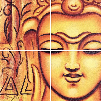 33% OFF on Go Hooked Mdf 3 Panel Wallpaper