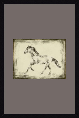 25% OFF on ART4U Equine Study II - Framed Print 24 inch x 36 inch 36 inch X inch 24, Multicolor