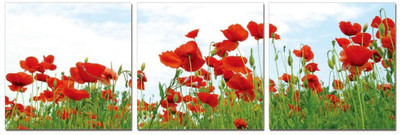 50% OFF on Go Hooked Orange And Yellow Mdf 3 Panel Wallpaper