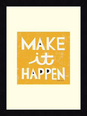 19% OFF on ART4U Make it Happen - Framed Print 16 inch x 22 inch 22 inch X inch 16, Multicolor