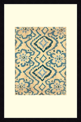 25% OFF on ART4U Blue Ikat - Framed Print 24 inch x 36 inch 36 inch X inch 24, Multicolor