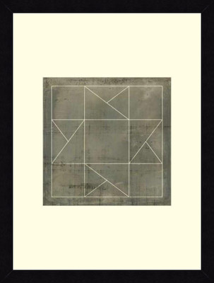 25% OFF on ART4U Geometric Blueprint II - Framed Print 20 inch x 26 inch 26 inch X inch 20, Multicolor