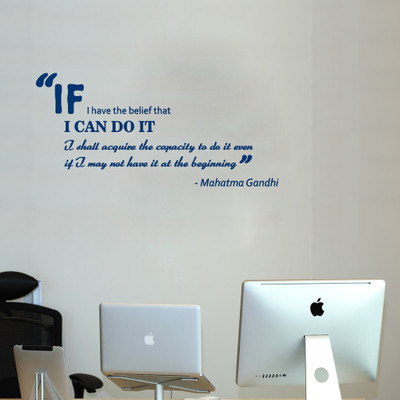 20% OFF on Highbeam Studio Gandhi Quote - Medium Blue