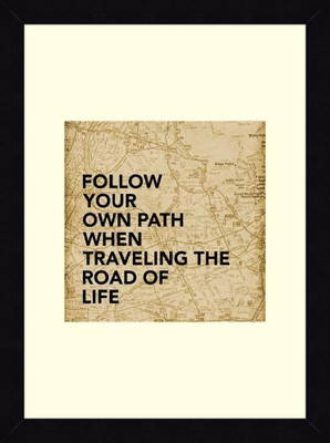 19% OFF on ART4U Road of Life Map - Framed Print 16 inch x 22 inch 22 inch X inch 16, Multicolor